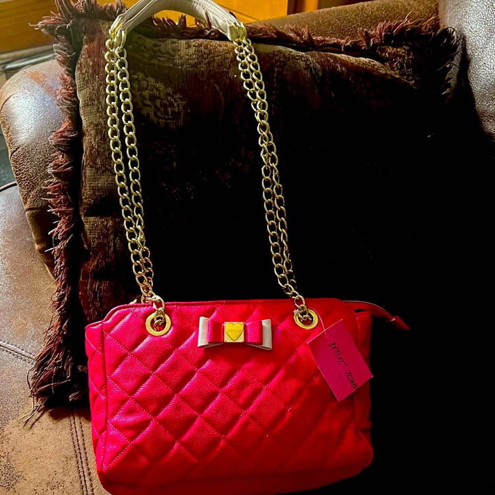Betsey Johnson pink Quilted Bag